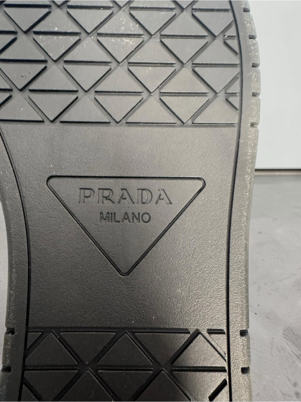 Prada Cream & Black Low-Top Men's Sneakers - Picture 11 of 11